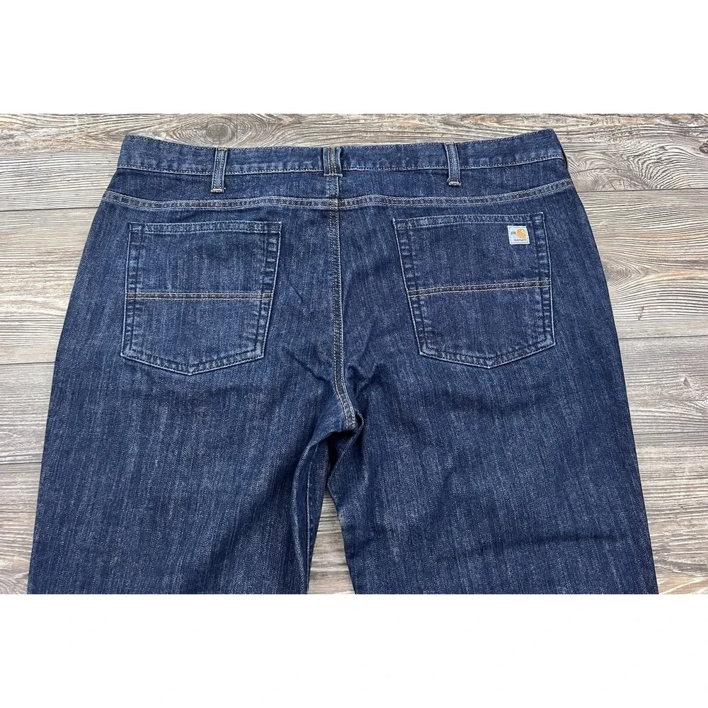 Carhartt‎ Women's Blue Jeans Original Fit CAT 2 Flame Resistant Size 18 SHORT
